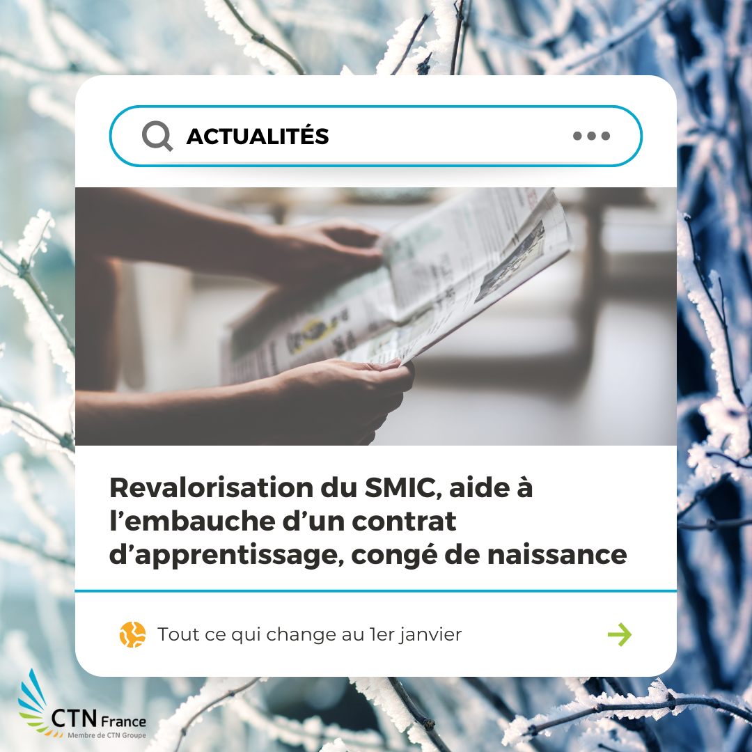 Page d'actualités sociales janvier 2026